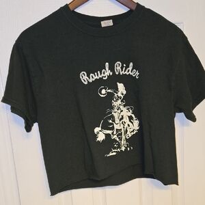 PacSun Dark Green Rough Rider Graphic Tee